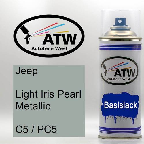 Jeep, Light Iris Pearl Metallic, C5 / PC5: 400ml Sprühdose, von ATW Autoteile West.